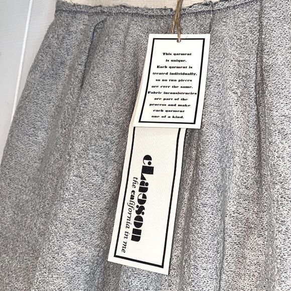 CLaeson MIDI Mini Skirt with pockets, Gray, tweed look, boho, Medium M, NWT - Picture 8 of 8